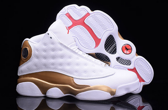 Air Jordan 13 DMP Red Gold Shoes - Click Image to Close